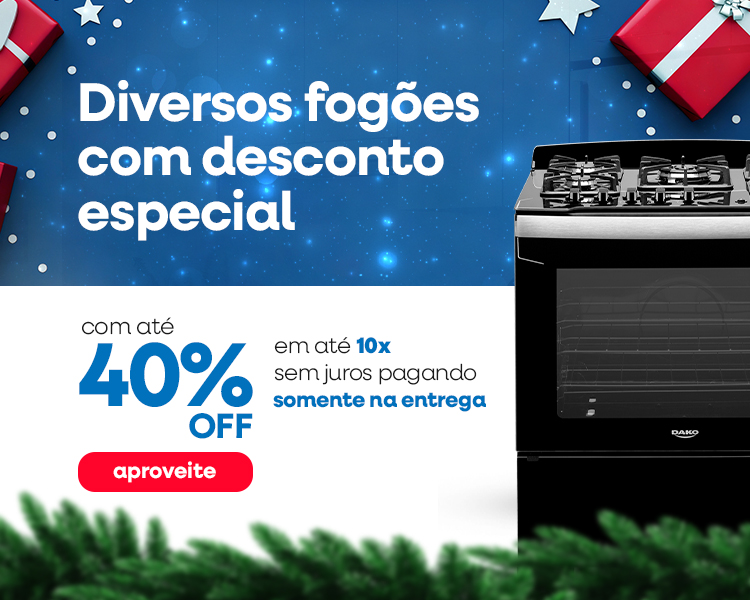 40% OFF em eletrodomésticos